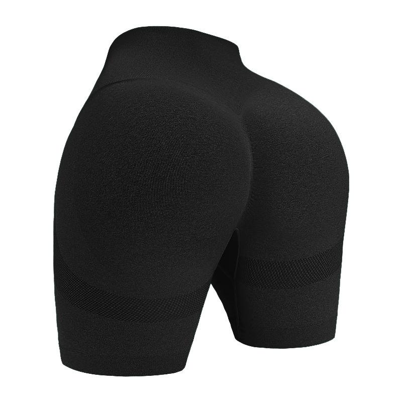 High Waist Yoga Biker Shorts Butt Lifting Workout Shorts for Women Booty Seamless Scrunch Butt Gym Shorts