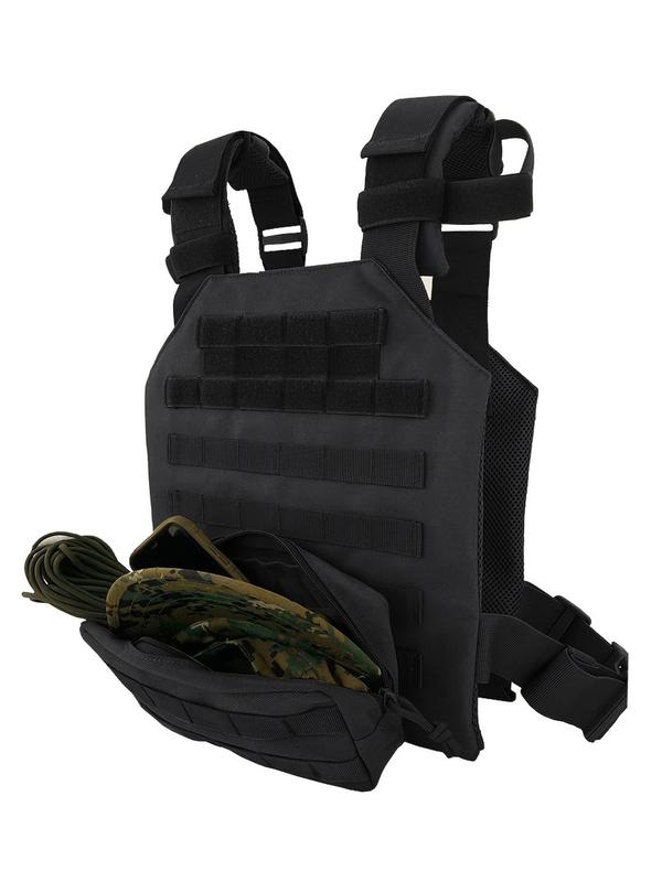 Men's Tactical Vest As Gifts, Lightweight Tactical Vest with Front Molle Pocket, Velcro Belt Bag for Outdoor Training