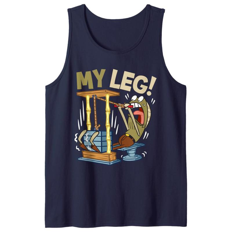 SpongeBob SquarePants - My Leg Legs Day Weight Lifting Bodybuilding SpongeBob Gym Tank Top, Skip Legs Day Tank Top, Funny Gym Tank Top, Workout Tank Top, Unisex Tank Top