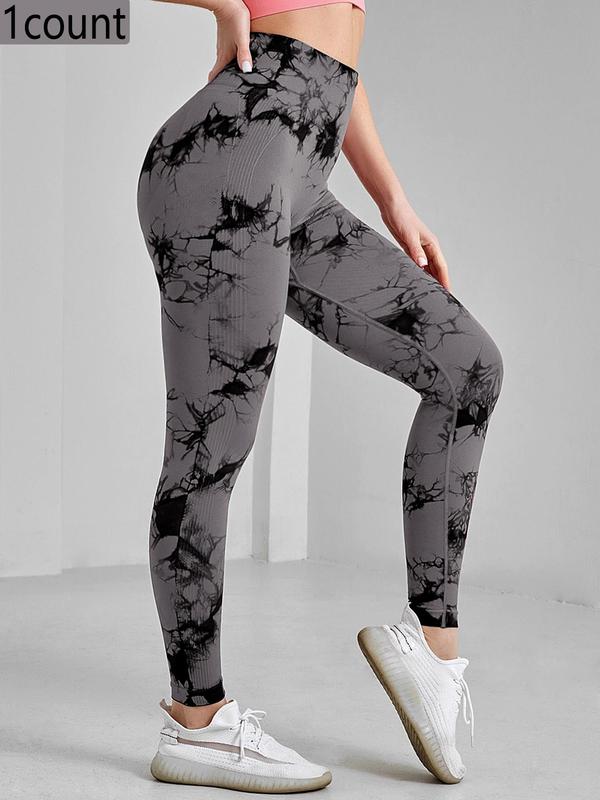 Women's Back To School Tie Dye Print High Waist Sport Leggings for Spring, Casual Comfy Sporty High Rise Breathable High Stretch Skinny Pants for Yoga Gym Workout Running, Summer Outfits, Women Sport & Outdoor Clothing