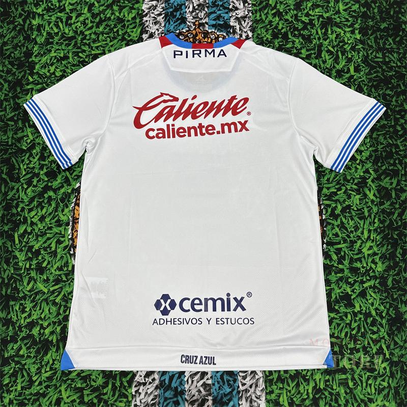 2425 Mexico CRUZ AZUL Home Short Sleeve Top Retro Soccer Jerseys Quick Dry Fans Version LIGA MX