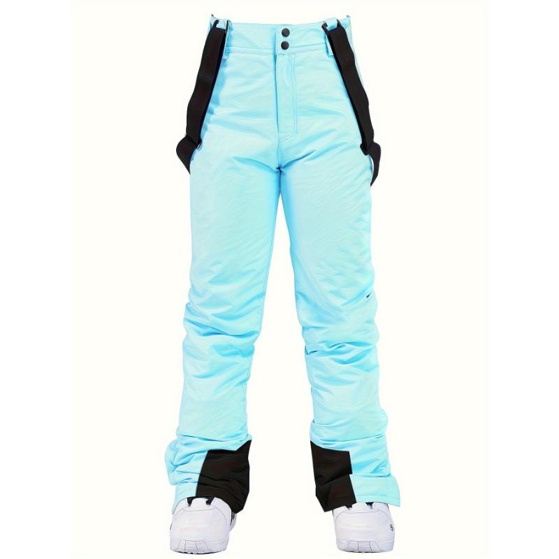 Women's Winter Outdoor Bib Ski Trousers, Windproof And Waterproof Warm Thickened Snowboard Ski Pants, Women's Activewear