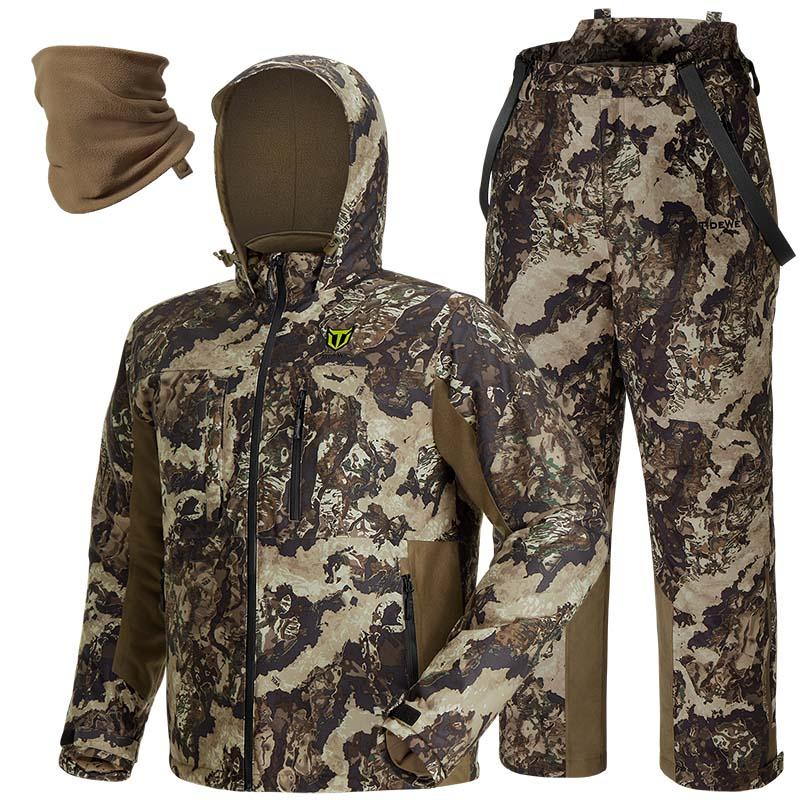 TideWe Altus Whitetail Ultra Silent Hunting Suit Men's Water Resistant Hunting Clothes Field Gear mens clothing