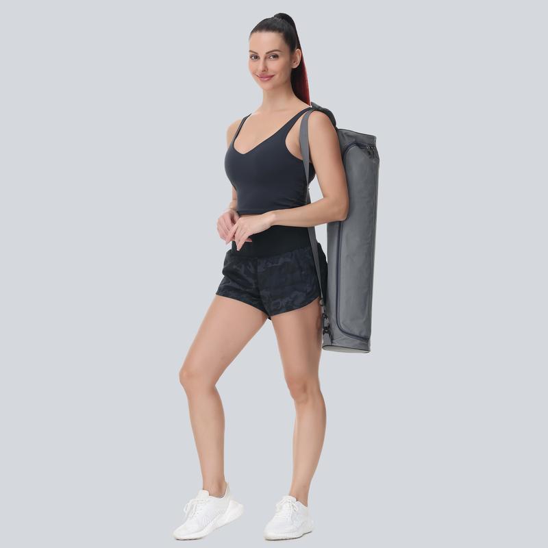 THE GYM PEOPLE High Waisted Running Shorts for Women Quick Dry Athletic Workout Shorts with Mesh Liner Zipper Pockets