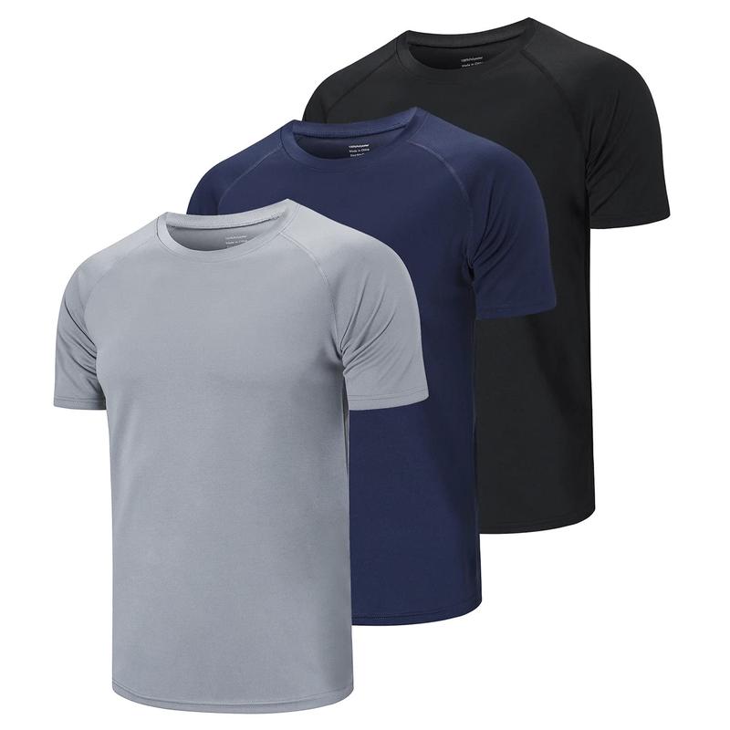 2024 Clearance Men's Round Neck Regular Sleeve Sportswear, Quick Summer Drying T-shirt,  Casual Shirts Gym Wear Activewear Experimental