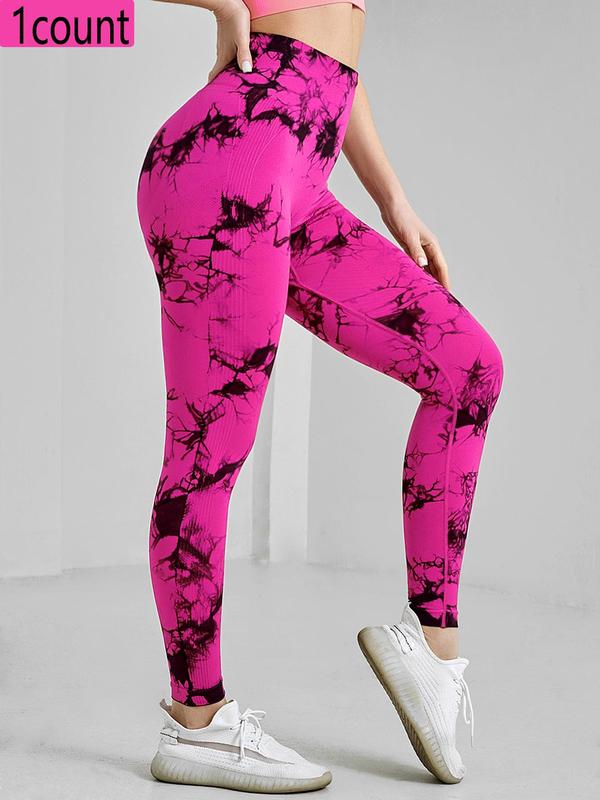 Women's Back To School Tie Dye Print High Waist Sport Leggings for Spring, Casual Comfy Sporty High Rise Breathable High Stretch Skinny Pants for Yoga Gym Workout Running, Summer Outfits, Women Sport & Outdoor Clothing