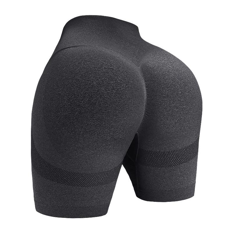 High Waist Yoga Biker Shorts Butt Lifting Workout Shorts for Women Booty Seamless Scrunch Butt Gym Shorts