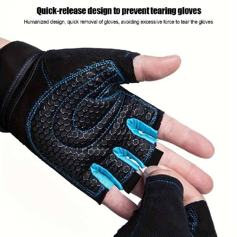 2pcs Half Finger Gym Fitness Gloves, Cycling Sport Gloves For Men & Women, Weight Lifting Gloves, Workout Equipments