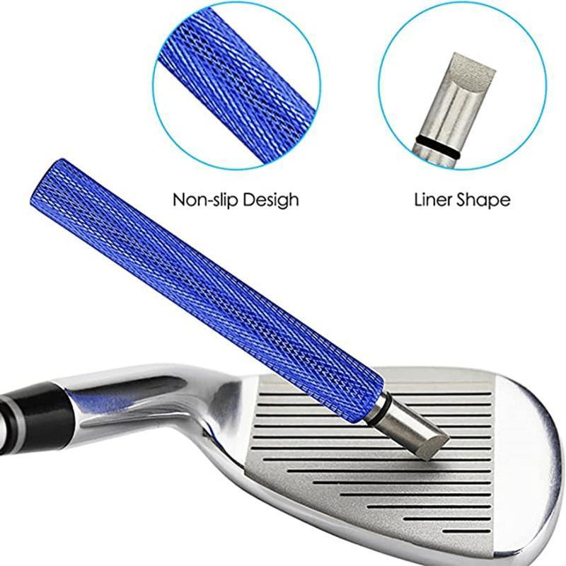 Golf Club Groove Sharpening Tool, U-shaped & V-shaped Golf Club Groove Sharpener, Golf Accessory for All Types Golf Club