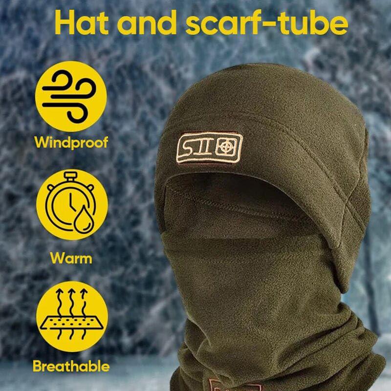 Balaclava Windproof Ski Mask Cold Weather Keep Warm Face Mask for Winter Motorcycling Ice Fishing Men Hat and Neck Warmer Set