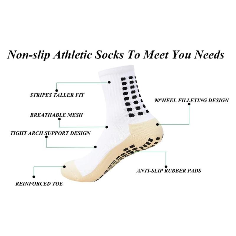 Outdoor Sports Socks Set, 6 Counts set Non-slip Sports Socks & Sock Cover & Bandage & Mini Leg Guards, Ankle Socks Compression Socks Shin Guards Professional Football, 2024 Football Equipment Equipment Set