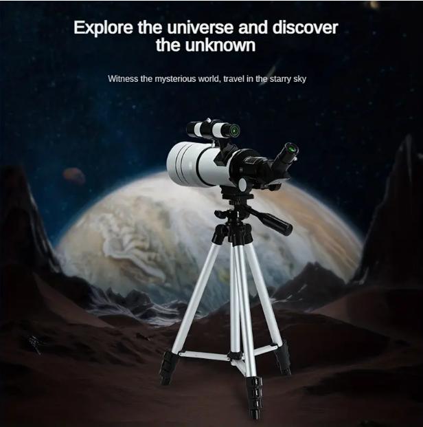 150 Times Professional Astronomical Telescope For Space Monocular 70MM Eyepiece Powerful Binoculars Night Vision For Star Camping