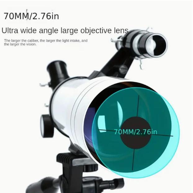 150 Times Professional Astronomical Telescope For Space Monocular 70MM Eyepiece Powerful Binoculars Night Vision For Star Camping