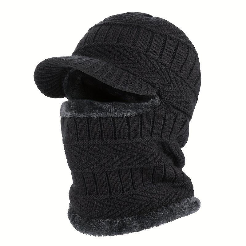 Winter Warm Face Mask, Windproof Full Face Mask, Breathable Ski Mask, Outdoor Sports Windproof Scarf Integrated Hat for Men & Women