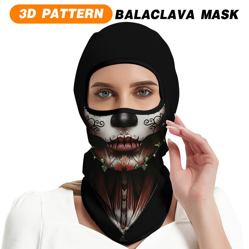 3D Balaclava Ski Mask Cool Skull Animal Full Face Mask Cycling Motorcycle Halloween