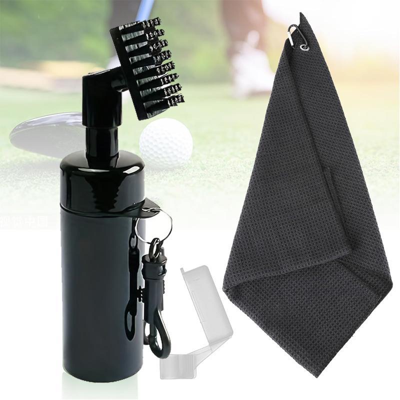 Durable Golf Cleaning Kit, 1 Set Golf Club Cleaning Brush, Golf Ball Towel, Mini Golf Score Counter, Portable Golf Accessories, Summer Gift, Golf Accessories 2024, Cleaning Supplies