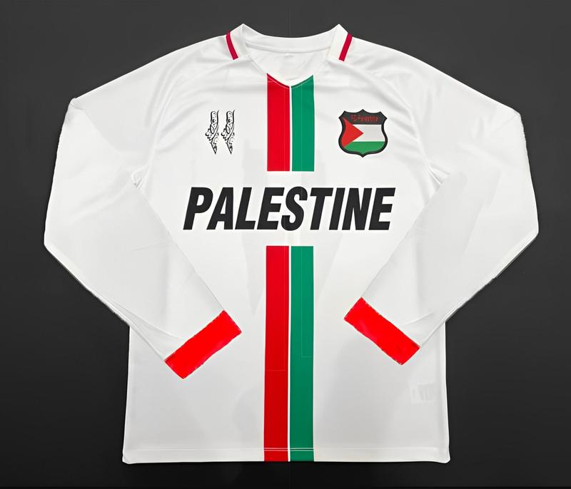 Palestine 2024 Shirt Home and Away Football Long Sleeve Jersey BlockCore