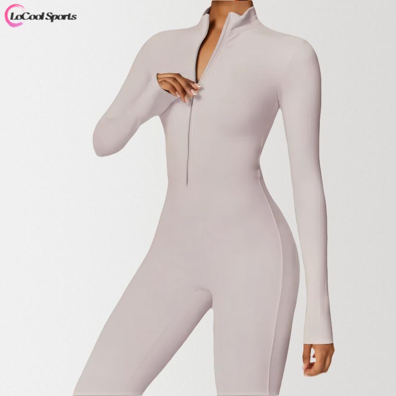 4-Piece Women's Fleece-Lined Full BodyShaper Jumpsuit-High ElasticityThermal Bodysuit for WarmthRetention ldealfor Winter Sports Skiing Cycling and Outdoor Activities