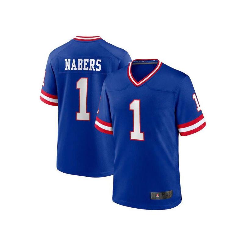 #1Nabers Neww Yorkk Jersey - Royal - NFLL - sports jersey - fan jersey - Perfect gift for both men and women for all occasions Christmas Halloween New Year Sports - thoughtful, practical gift - Best price