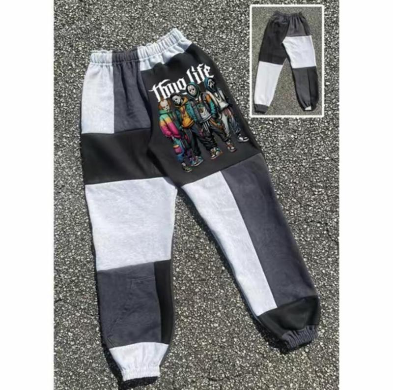 Ghost Face Call Me Halloween Joggers, Halloween Jogger Pants, Spooky Ghostface Pants, Fall Winter Pants, Jogger Pant For Men, Patchwork Joggers Halloween