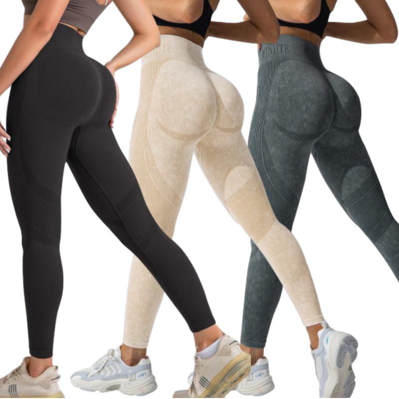 3 Piece Butt Lifting Workout Leggings for Women  Seamless Gym Scrunch Booty Lifting Sets Women's High