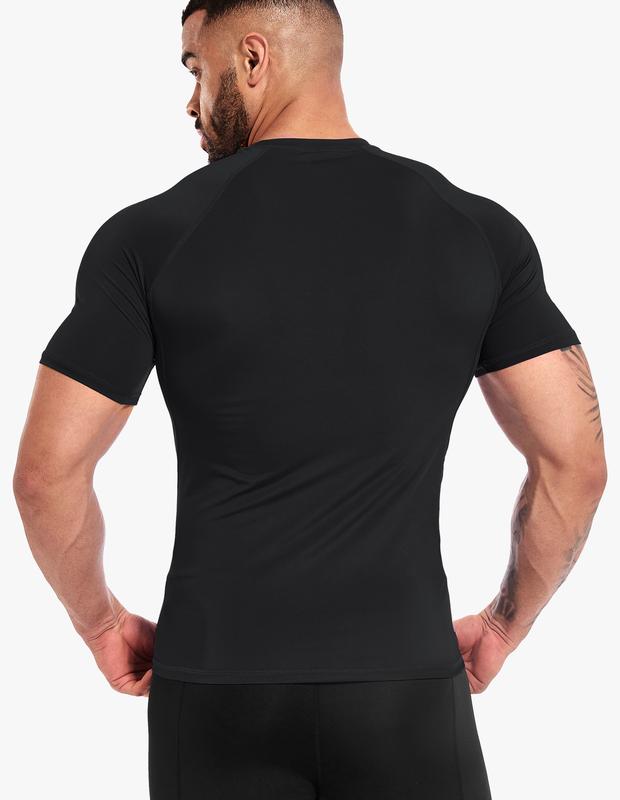 Men's Compression T-Shirt UPF 50+ UV Sun Protection, Slim Shirts Short Sleeve Dry Fit Sports Fitness Top