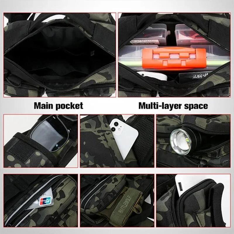 Outdoor Multifunctional Fishing Bag, Large Capacity Tackle Storage Bag, Fishing Gear Storage Bag, Fishing Accessories Bag