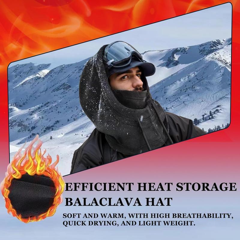 Balaclava Face Mask, Winter Men and Women Ski Mask, Suitable for Outdoor Cycling in Cold Weather Neck Warm Windproof Hat