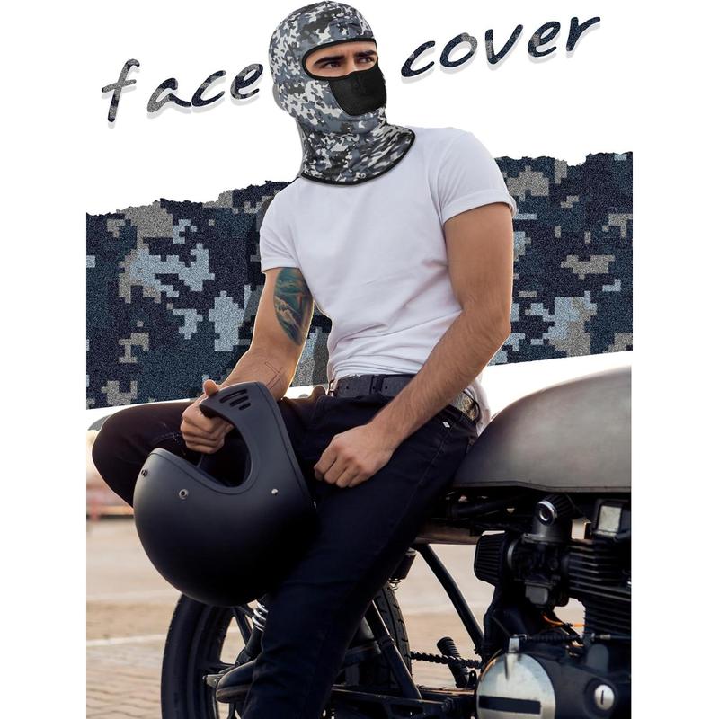 9 count Balaclava Ski Mask Cover Breathable Sun Dust Protection Full  Cover for Women Men Outdoor Activities