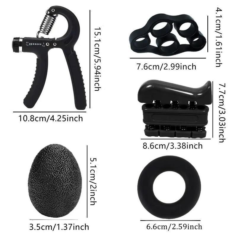 Hand Grip Strengthener Kit （5 Pack）Forearm Grip FitBeast  Adjustable Resistance Hand Gripper, gripper ,forearm veins,Finger Exerciser, Finger Stretcher,Grip Ring Stress Relief Grip Ball For Athletes,Portable Home Gym Hand Strength Training Tool