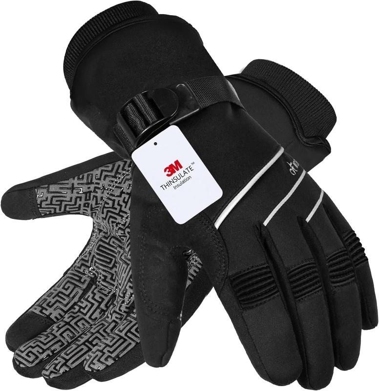 Waterproof & Windproof -30F Winter Gloves for Men Women, 3M Thinsulate Thermal Gloves Touch Screen Warm Gloves for Skiing,Cycling,Motorcycle,Running