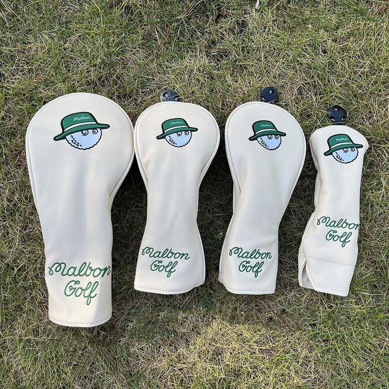 Golf Clubs Cover, 1 4 Counts Trendy Fisherman Club Head Cover, Driver Head Cover, Hybrid Head Golf Putter Cover, Fairway Wood Club Head Protective Cover, Golf Accessory