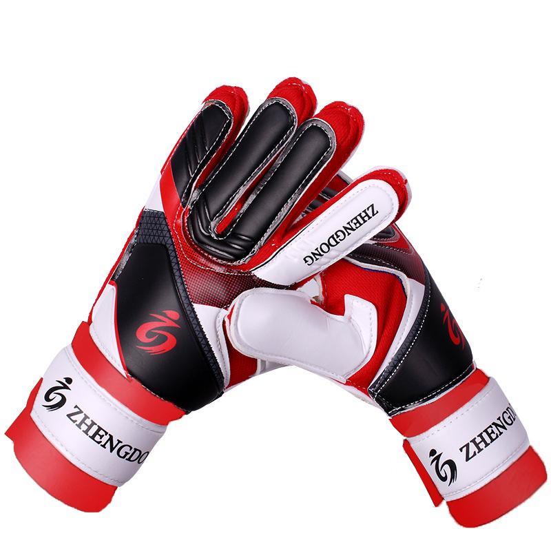 Soccer Goalkeeper Gloves, 1 Pair Non-slip Wear-resistan Thickened Latex Grip Gloves, Professional Training Gloves for Kids & Teens & Adults