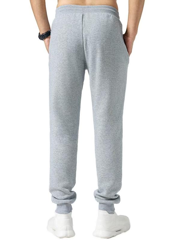 3-Pack Men's Slim Fit Fleece Lined Joggers Sweatpants with Heat Seal Zipper Side Pockets