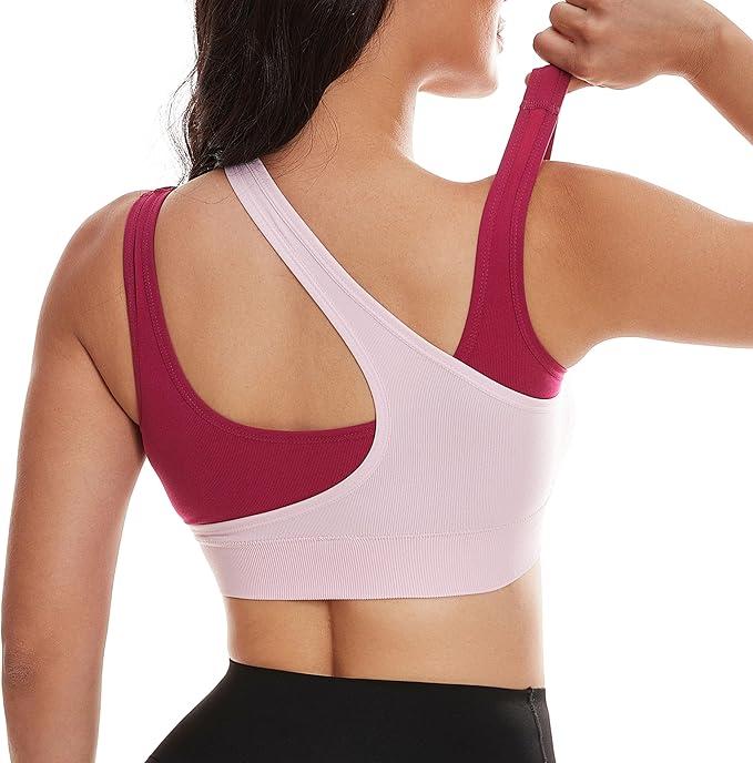 Women's Workout Sports Bras Fitness Backless Padded Define Sculpt Racerback Bra Yoga Crop Tank Top crop tank top sports bras