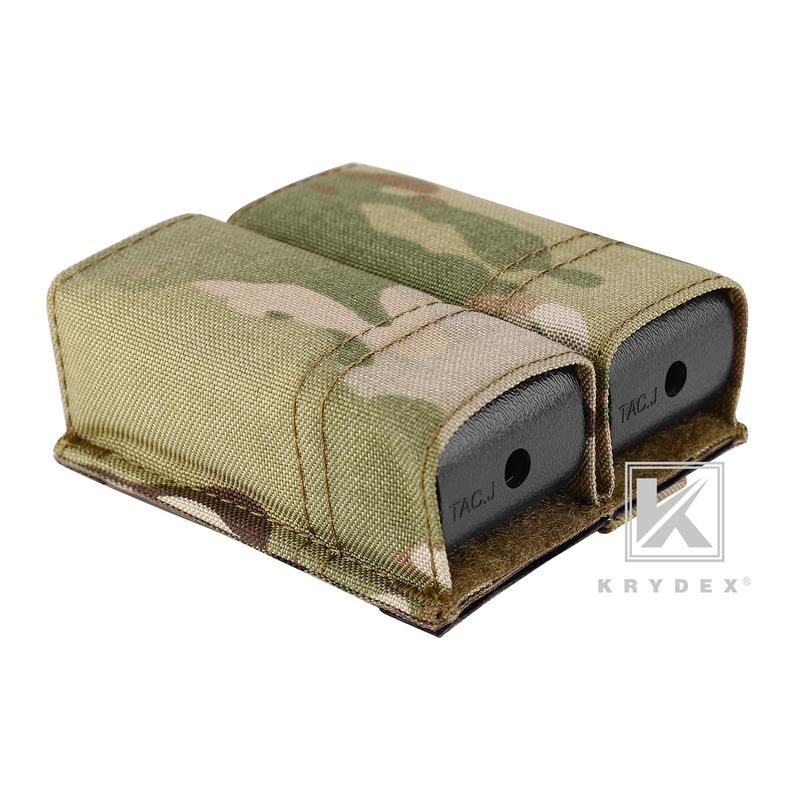 KRYDEX Double 9MM Nylon Mag Pouch  .40 45 ACP with Quick Release  Kydex Insert Holder Duty Belt & Molle Compatible