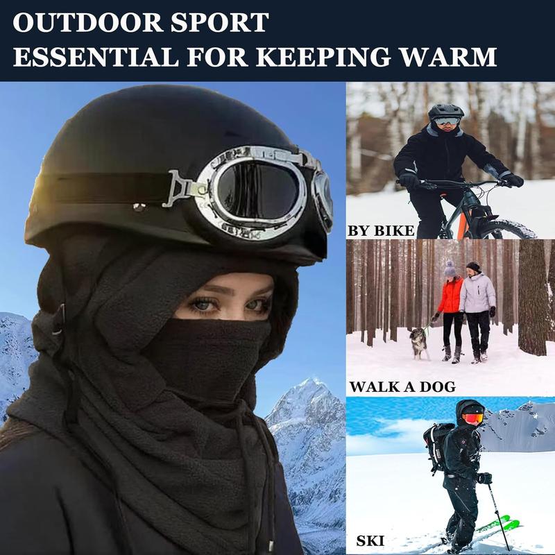 Balaclava Face Mask, Winter Men and Women Ski Mask, Suitable for Outdoor Cycling in Cold Weather Neck Warm Windproof Hat