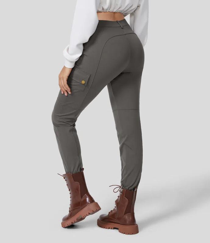 Halara High Waisted Multiple Pockets Solid Skinny Hiking Pants