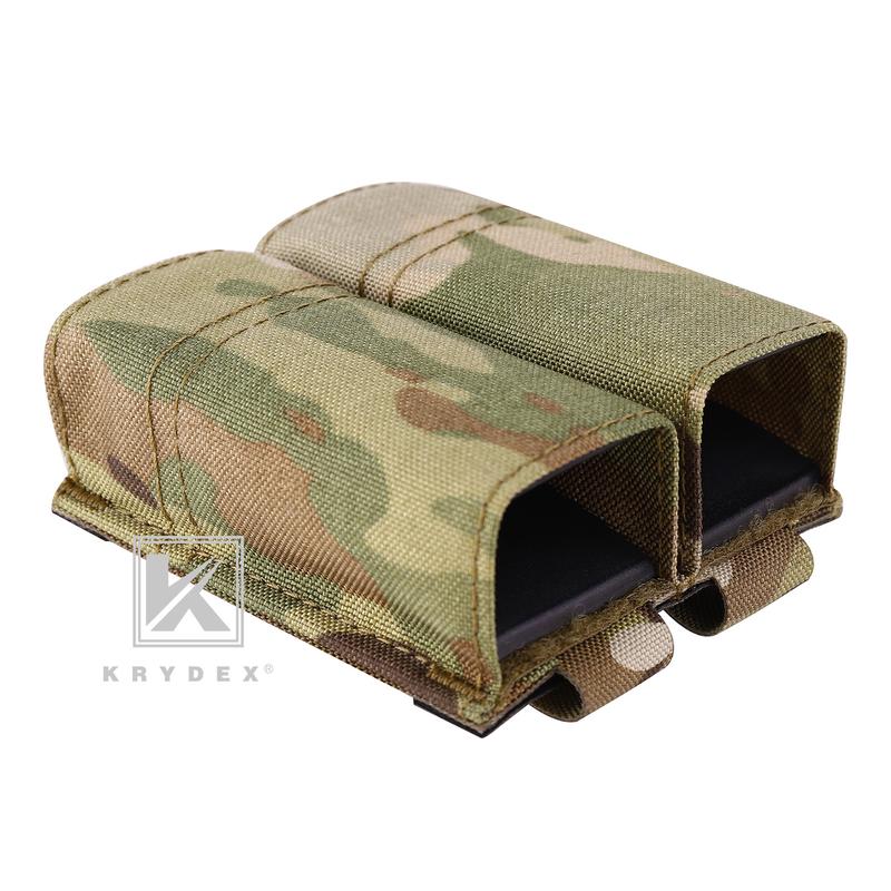 KRYDEX Double 9MM Nylon Mag Pouch  .40 45 ACP with Quick Release  Kydex Insert Holder Duty Belt & Molle Compatible