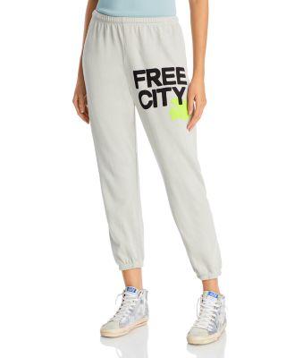 FREECITY Large Sweatpants, Cotton Logo Sweatpants, Sport, Cool Sweatpants Loungewear, Streetwear, Gift For Her Gift For Him, Cute Sweatpants, Unisex Pants, Men's, Women's, Trendy and Causual Every Occasion, Free CityNT13