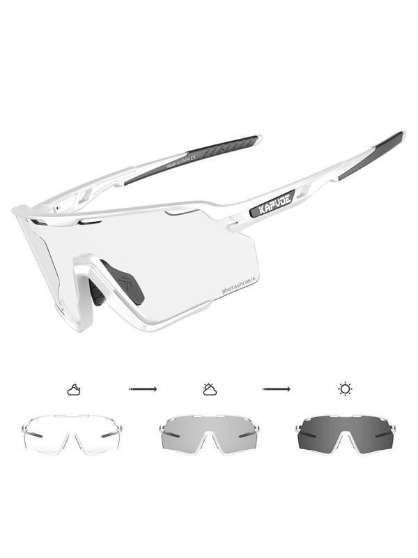 Photochromic UV400 Protection Sports Glasses, Glasses for Men, Outdoor Travel Sunglasses for Climbing Fishing Hiking, Sports Eyewear for Men & Women