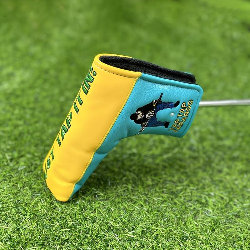 Golf Club Cover, Putter Cover with Magnetic Closure, Club Head Protective Cover, PU Leather Waterproof Golf Accessories for Men & Women