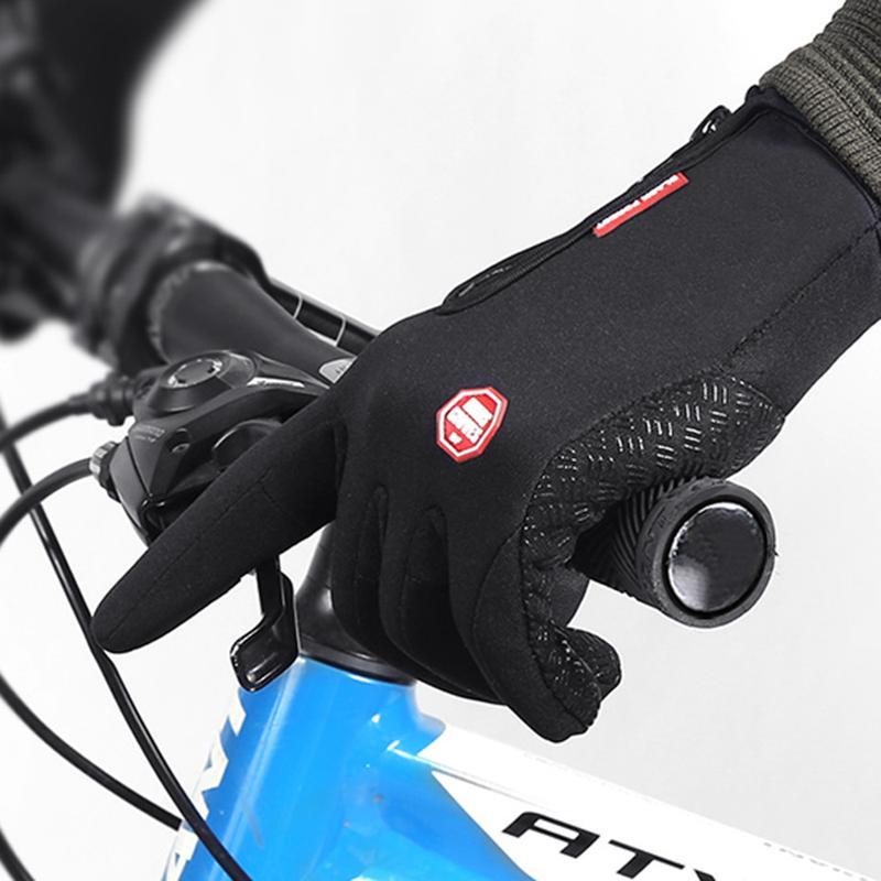 Gloves Cycling Gloves motorcycle, Waterproof Touchscreen in Winter Outdoor Bike Gloves Adjustable