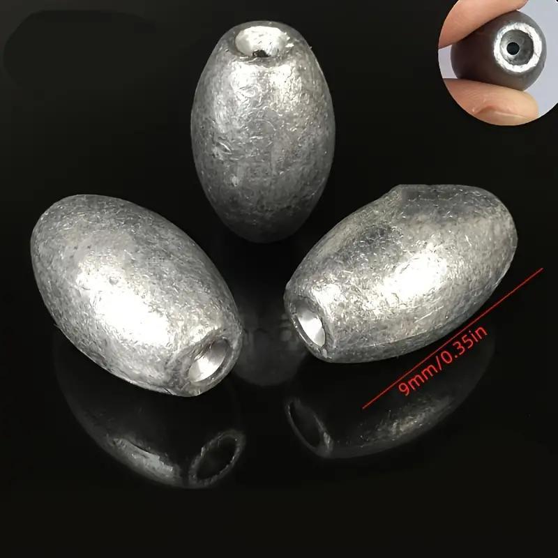 Egg Shaped Fishing Sinker, 20pcs set Sinker Weight for Fishing Bottom Fishing Tackle, Fishing Sinker Weights for Freshwater and Saltwater