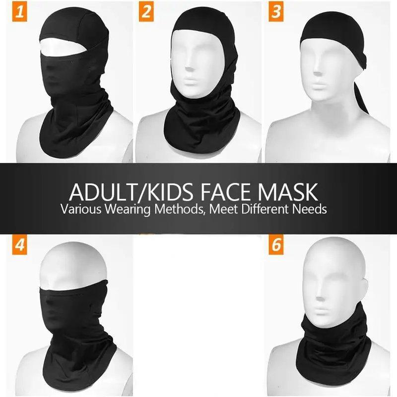 Motorcycle Balaclava, 1 Count Breathable Sun Protect Face Mask, Windproof Full Face Cover for Cycling, Climbing, Running, Hiking and Outdoor Sports