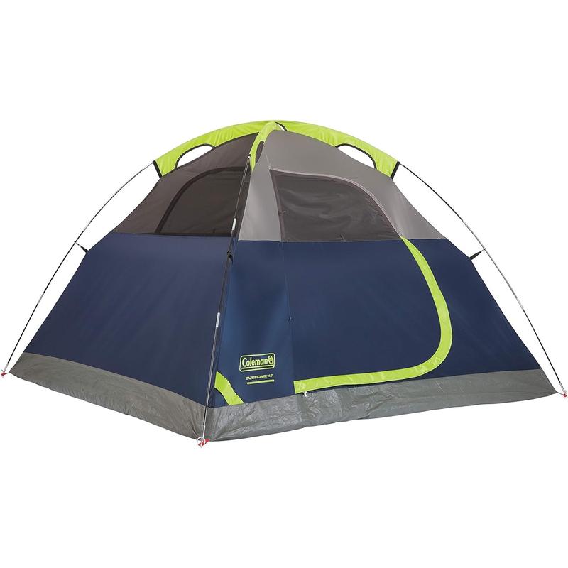 Coleman Sundome Camping Tent with Rainfly, 2 3 4 6 Person Tent Sets Up in 10 Mins, Weatherproof Tent for Camping, Festivals, Backyard, Sleepovers, & More