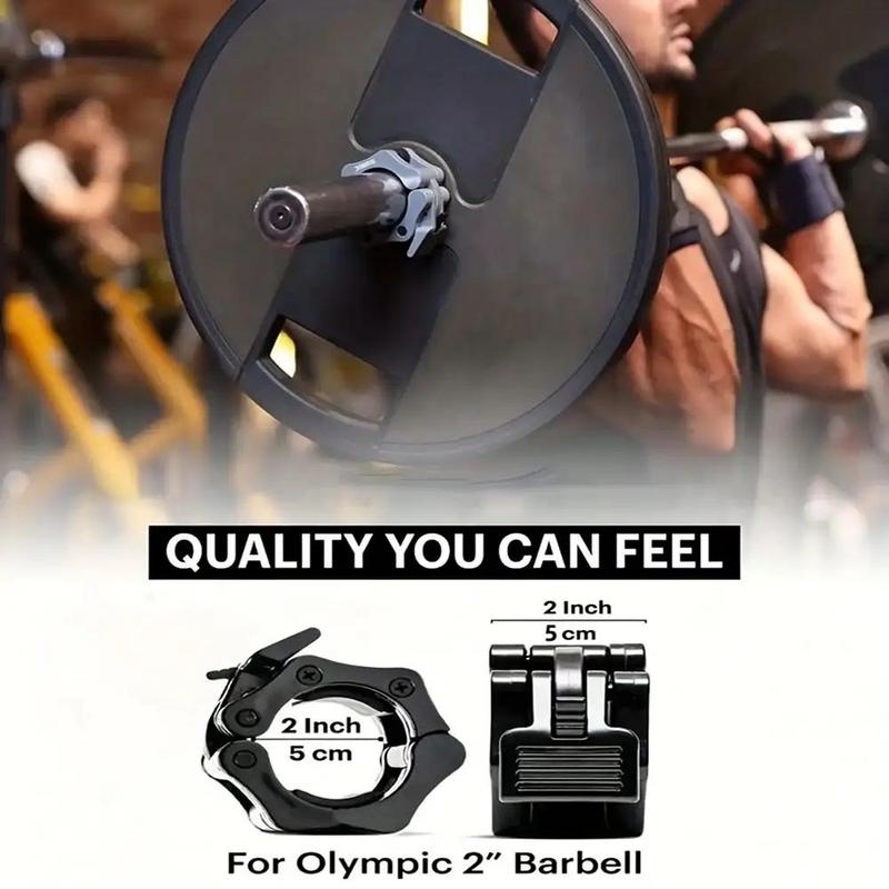 Weightlifting Barbell Collar, 2 Counts Barbell Collars Barbell Clips for Christmas Gift, Quick Release Barbell Clamp, Workout Barbell Clip, Gym Accessories, Workout Accessories, Workout Equipment, Gymtok, Gym Equipment