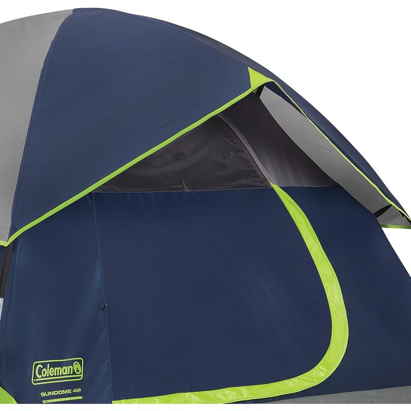 Coleman Sundome Camping Tent with Rainfly, 2 3 4 6 Person Tent Sets Up in 10 Mins, Weatherproof Tent for Camping, Festivals, Backyard, Sleepovers, & More