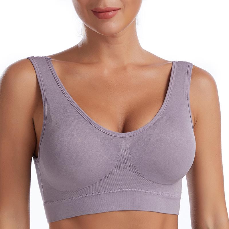 Wireless Sports Bra for Women with Back Support and Padding