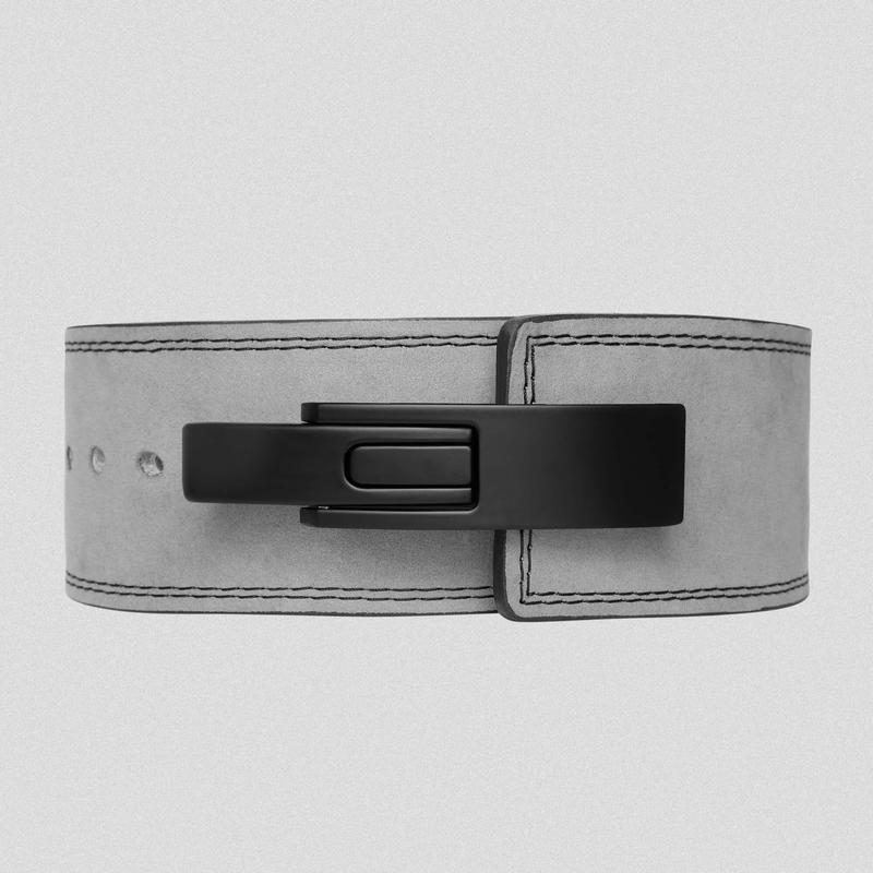 GYMREAPERS 10mm Lever Weightlifting Belt - Gray, IPF, IPL, USPA, USAPL Approved